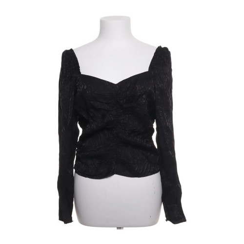 H&M, Crop Top, Größe: 42, Schwarz, Viskose, Leopard, Damen #Dpf