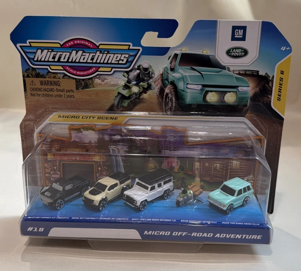 NEW 2021 Micro Machines Series 6 OFF-ROAD ADVENTURE Land Rover Hummer #18 - Image 2 of 4