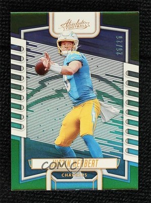 2023 Panini Absolute Green Spectrum 25/25 Justin Herbert #1 1i94
