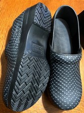 Sanita Orig Professional Faye clogs dark navy reptile 42 NIB