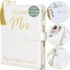 Wedding Planner Book and Organizer Faux Leather 'Future Mrs' Wedding Plannin...