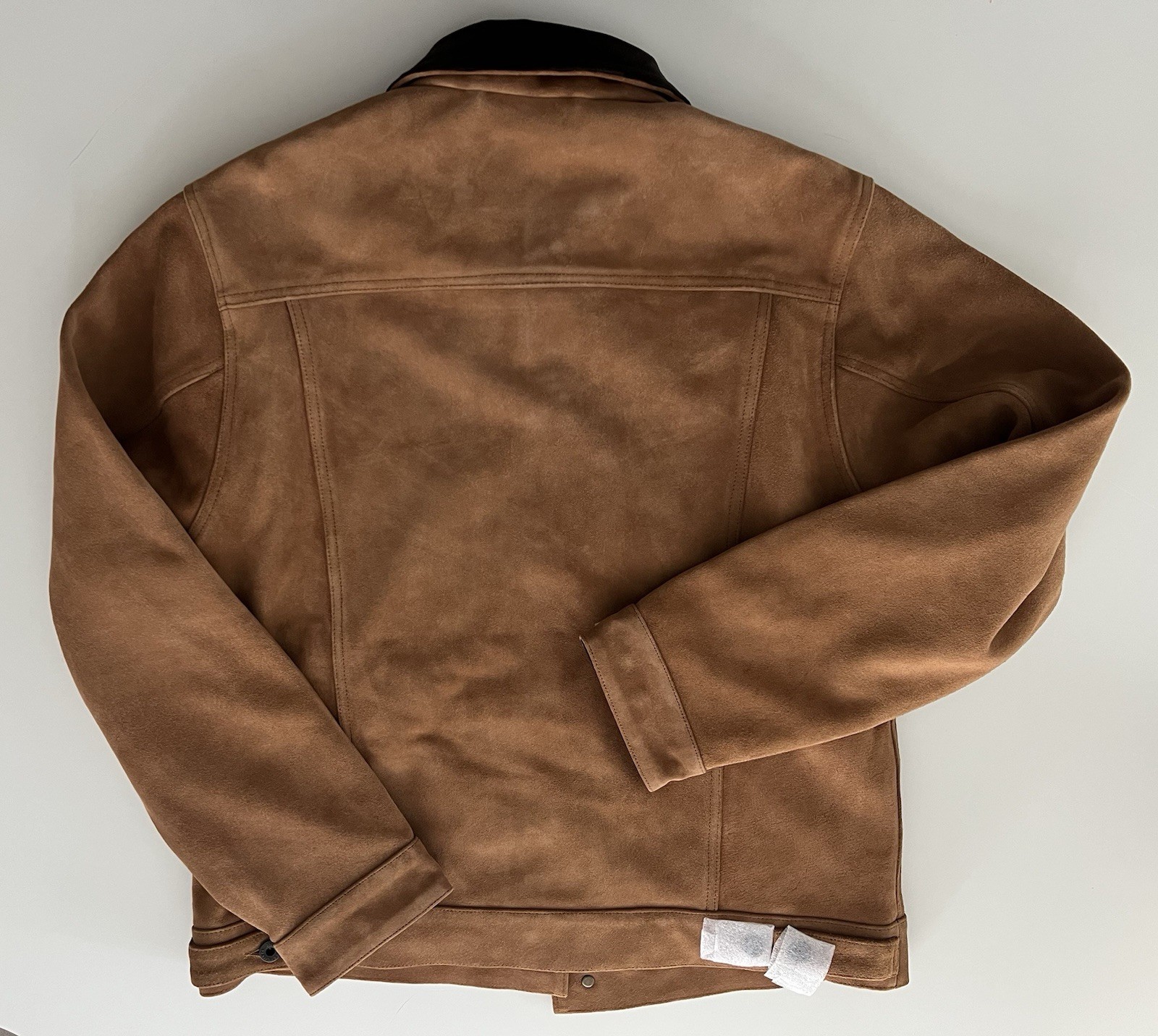 Filson Roughout Short Cruiser Leather Suede Jacket Saddle Brown Men Medium image 5