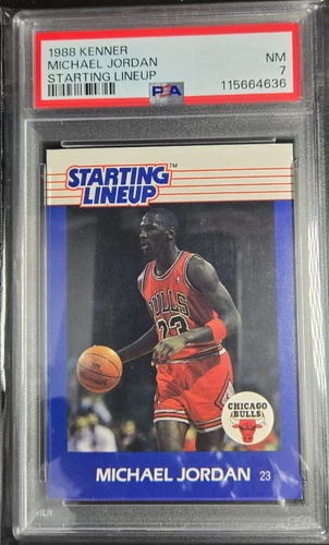1988 Kenner Starting Lineup Cards - Michael Jordan - PSA 7