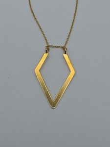 Authentic B. Smith Gold Plated Sterling Silver 925 Pendant Necklace 16-18"