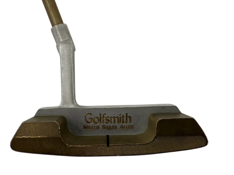 Golfsmith RARE Milled Brass Alloy Putter Graphite Shaft 34" with NEW Karma Grip - Image 2 of 4