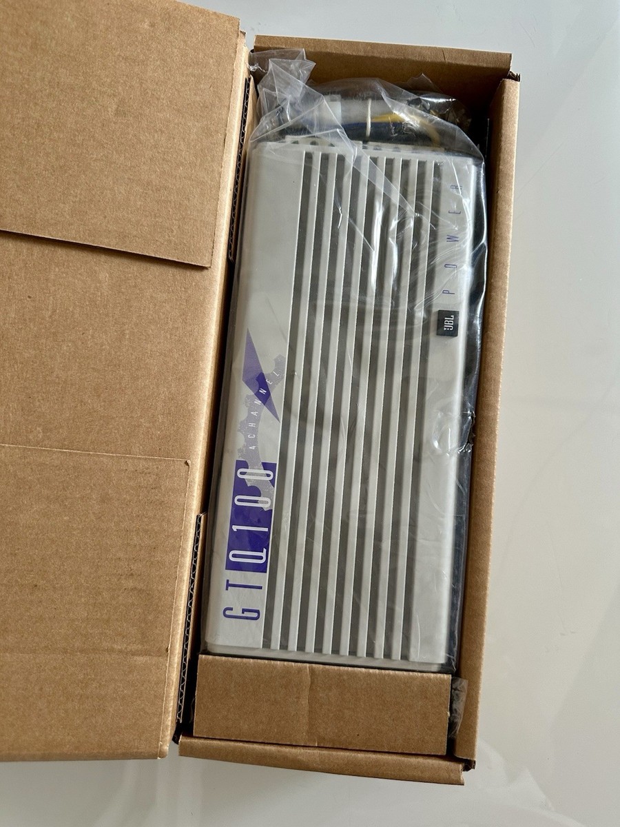 JBL GTQ100 4 Channel Power Car Amplifier Sub Amp Old School 
