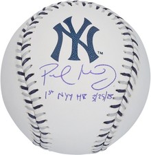 Paul Goldschmidt Yankees Signed Team Color Laces Baseball w/Insc - LE 5 of 5