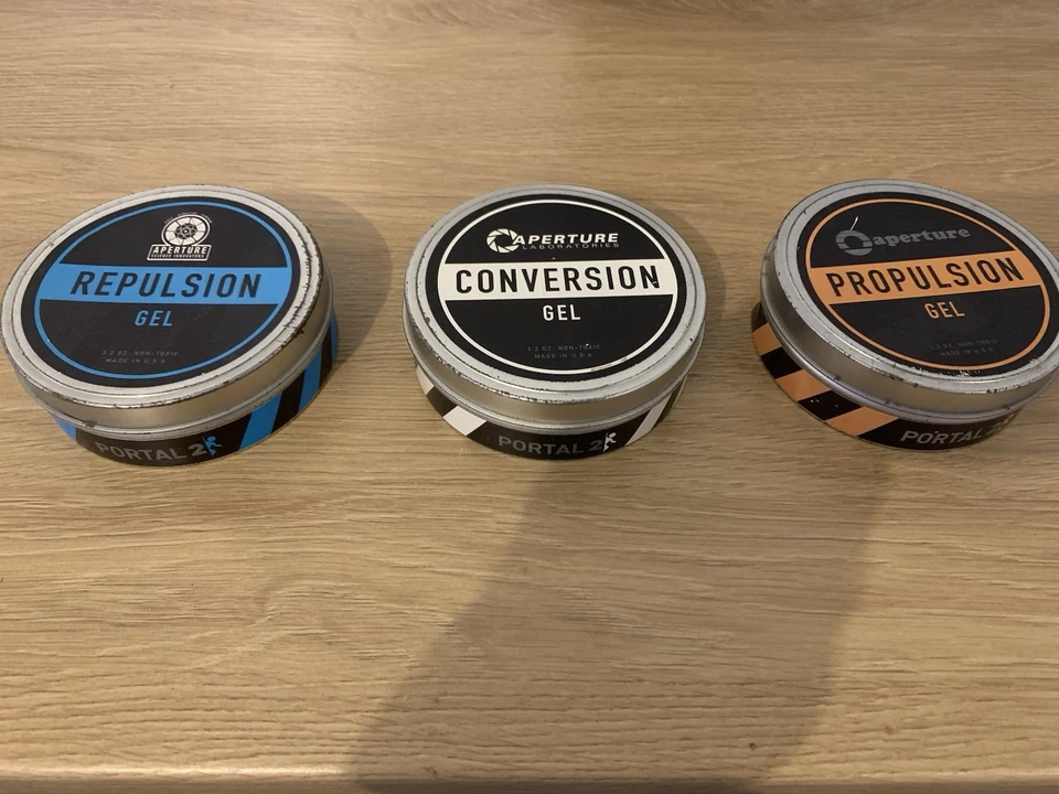 Portal 2 Complete Set Of 3 Gels From Aperture Science RARE - Image 4 of 4