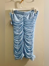 Wild Fable Light Blue Floral Ruched Bodycon Mini Dress Size Small S NWT Romantic