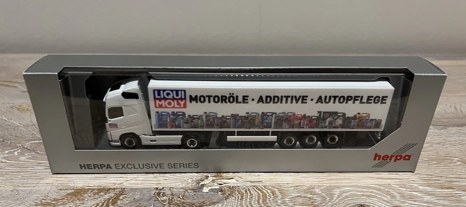 Herpa 950107 Volvo FH GL KofferSZ "Liqui Moly" 1:87 Sonderserie Neu in OVP