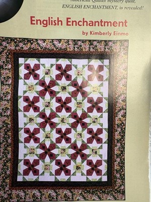 ENGLISH ENCHANTMENT quilt  pattern from magazine, Pieced