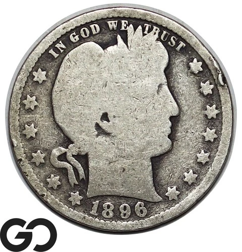 1896-O Barber Quarter, Lower Mintage Key Date