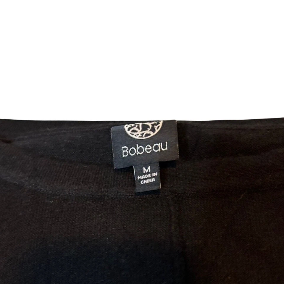 Vestido Suéter Bobeau Negro Tejido Midi Manga Blusa Talla M Nuevo sin Etiquetas Foto 4 de 4