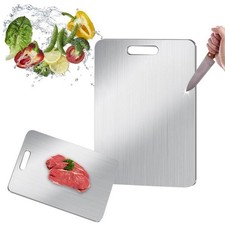 Cutting Boards for Kitchen Outdoo, Double-Sided Food Grade Chopping,Non Toxic US