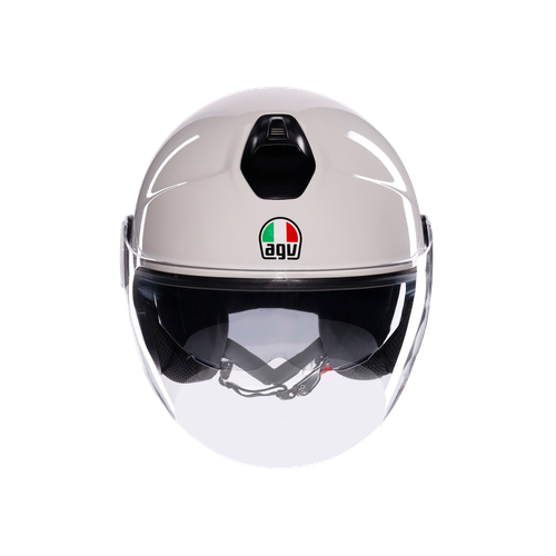 Casco JET Moto scooter AGV ETERES E2206 MONO MATERIA WHITE Bianco - Foto 2 di 6