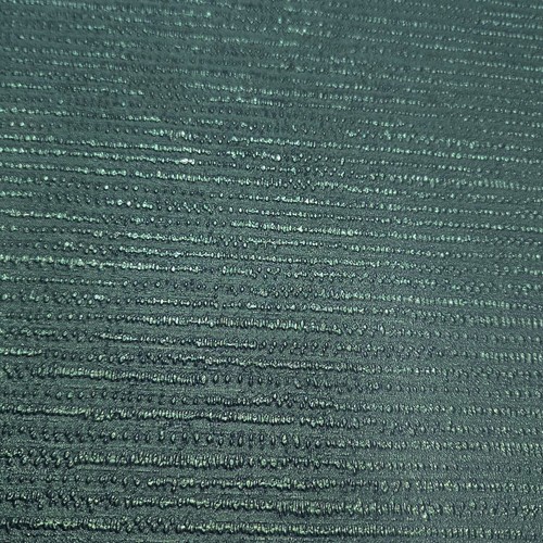 Emerald dark green plain faux fabric horizontal lines textured Modern Wallpaper - Picture 9 of 12