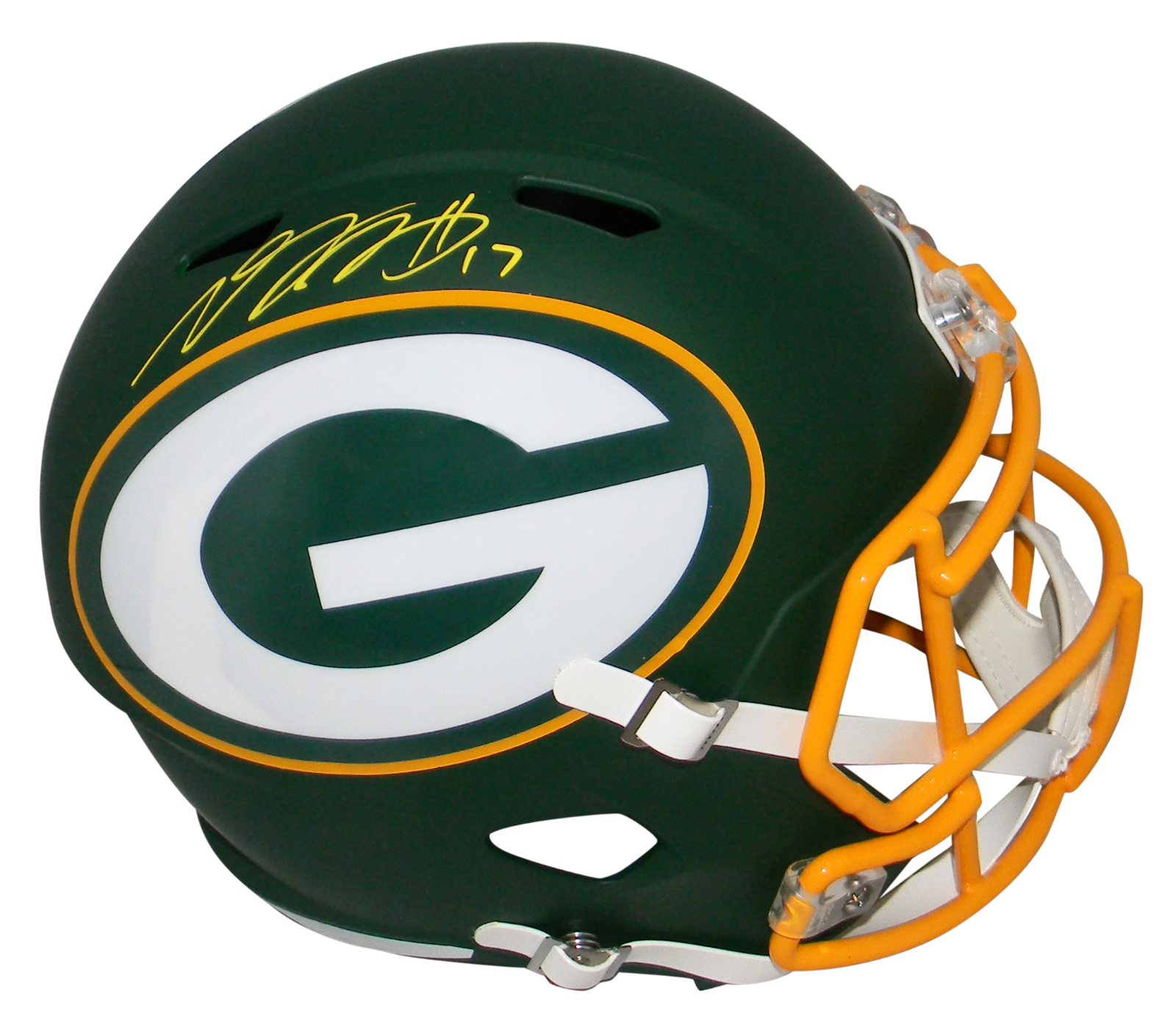 Davante Adams Autographed Signed Green Bay Packers AMP FULL SIZE SPEED HELMET JSA 
