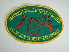 Marriottsville Muzzle Loaders Association Gun Club- Hunting Game Sew On Patch