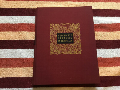 Arnold Schering Geschichte der Musik in Beispielen - inc. 36 - seitigen Textteil
