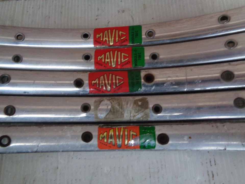 MAVIC module E 700 C jantes 36 course red-green label two pairs +1,/  TIRE RIMS - Bild 2 von 4