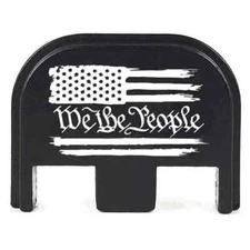 Pistol Rear Cover Slide Back Plate For Tactical Glock Gen1-5  We The People Flag