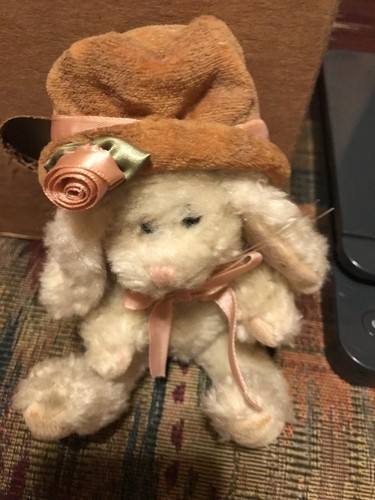 Vintage Boyds Bunny Rabbit Hare Easter Plush Rose Jointed Mimi Delapain 9169 - Picture 6 of 6