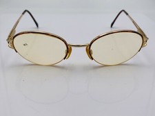 Vintage Luxottica G211 Tortoise Gold Metal Oval Sunglasses FRAMES ONLY