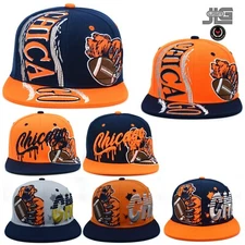Chicago Hurricane Football New Leader Splash Bear Grizzly Claw Snapback Hat Cap