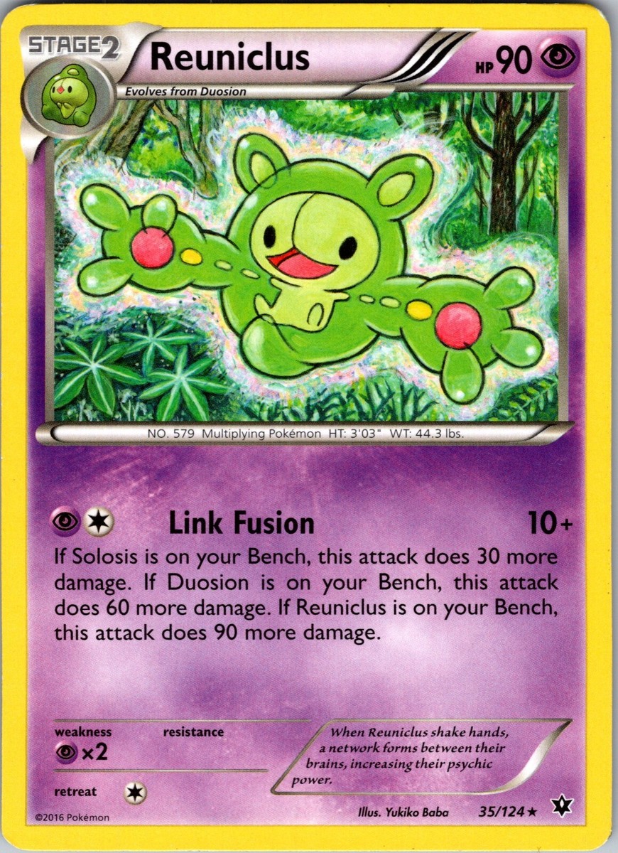 Reuniclus Pokemon TCG Sword and Shield 35/124 Reg Rare