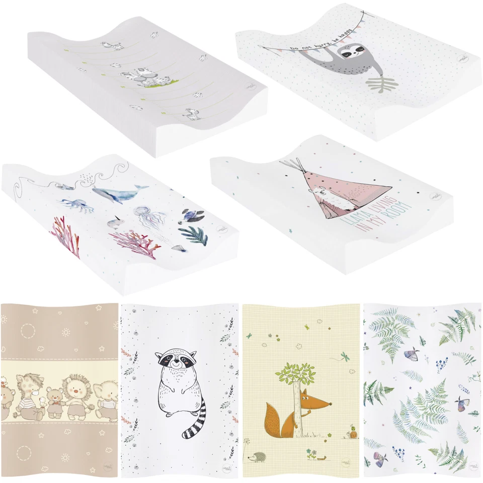 CEBA BABY CHANGING MAT SOFT PADDED WATERPROOF BRAND NEW MANY DESIGNS RAISED EDGES