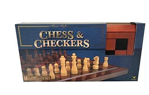 Game Gallery Chess & Checkers Wood Set