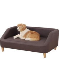 Dog Bed/Pet Sofa Bed Technology Cloth Medium-Large Wood Leg Bed Sofa Brown 