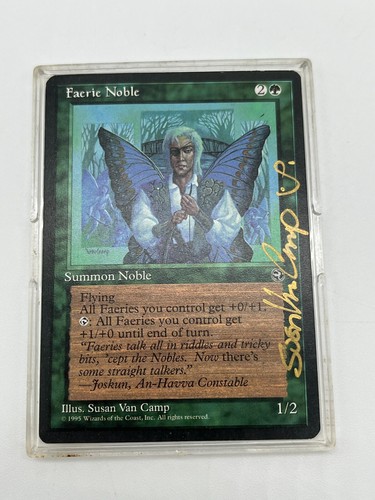 Faerie Noble Homelands 1995 SIGNED Artist Signature (No COA) Magic the Gathering - Picture 3 of 13