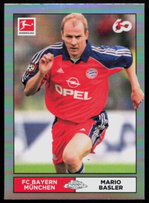 2023-24 Topps Chrome Bundesliga Soccer Mario Basler #LGU-07  Silver Prizm