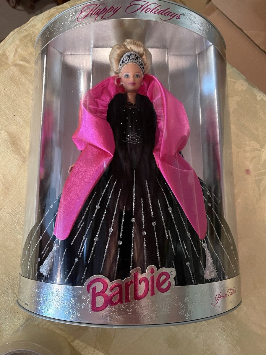 NIB BOX MISPRINTS 1998 Mattel Happy Holidays Barbie Special