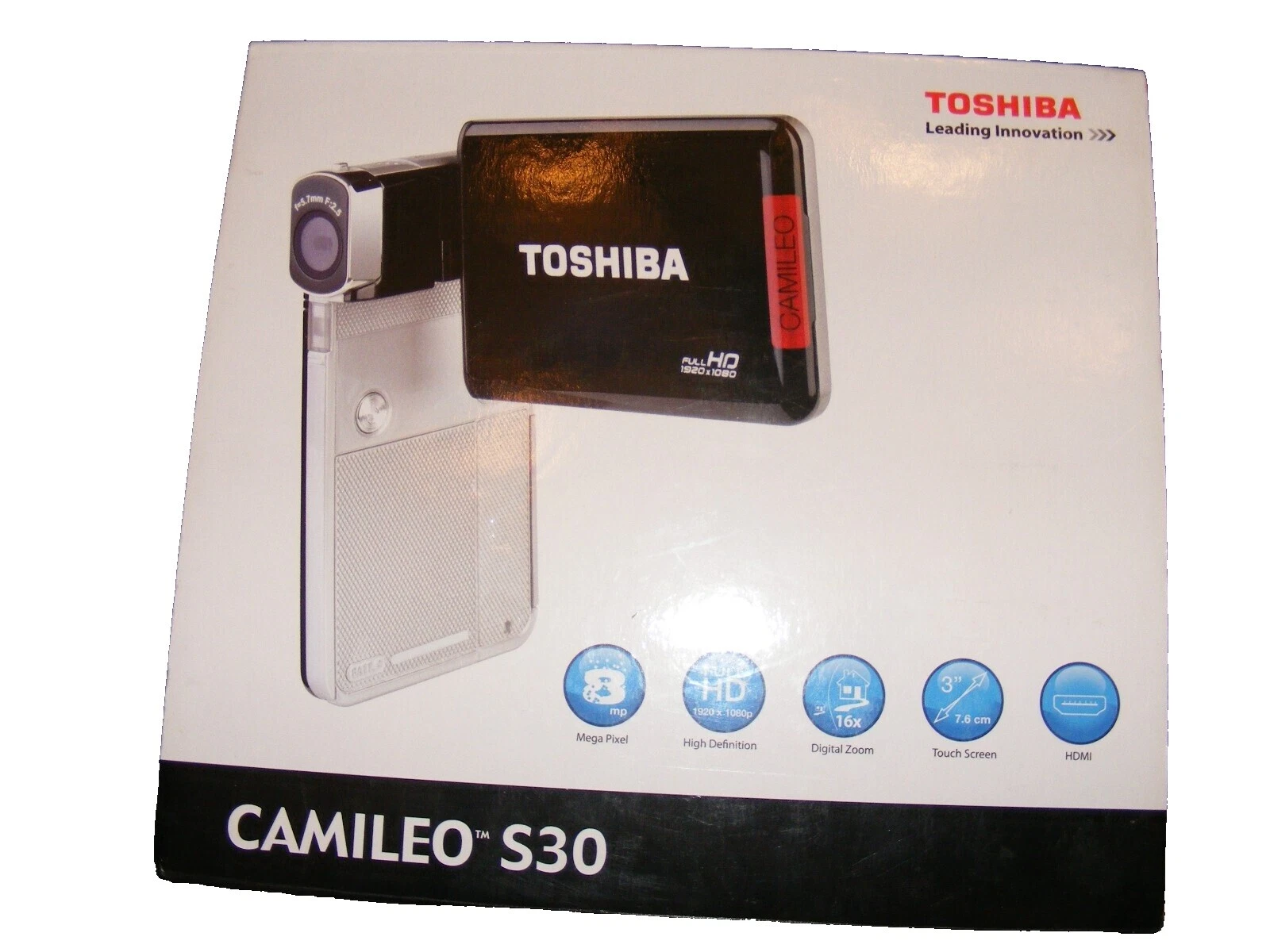 Videocámaras Toshiba CAMILEO negras