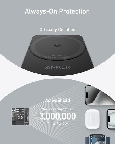 Anker MagGo 3-in-1 Charging Station 15W MagSafe Wireless Charger Stand|Refurbish - Picture 8 of 8