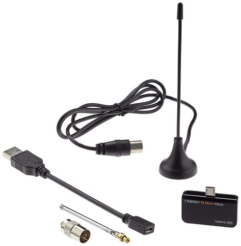 TerraTec 195447 Micro USB DVB-T2 TV Empfänger Receiver schwarz Wie Neu - Bild 2 von 2