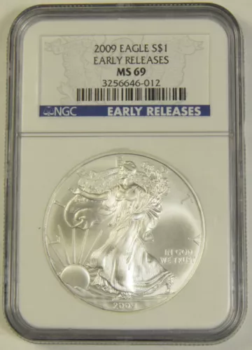 2009 Silver Eagle NGC MS-69 Early Releases #46-012