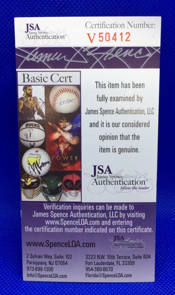 JAKE LAMB Signed BASEBALL JSA Certified AZ Diamondbacks Autograph - Image 4 of 4