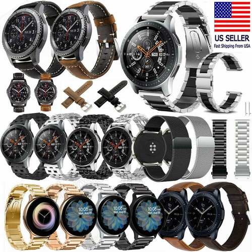 Stainless Steel Leather Strap Wrist Band For Huami Amazfit GTR 2 47MM  Stratos 3 | eBay