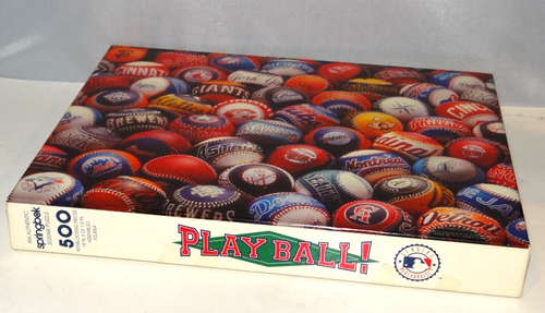 SPRINGBOK PLAY BALL Vintage Baseball 500 pc Puzzle PZL4504 Hallmark MLB - Picture 2 of 6