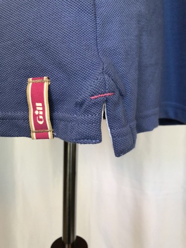 NEW GILL Womens Tipped Polo Shirt Blue, size 14 - Picture 8 of 9