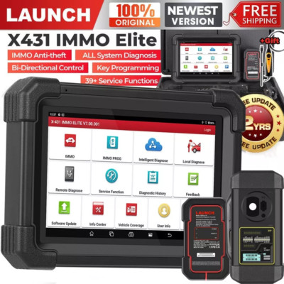LAUNCH X431 IMMO ELITE PLUS PAD VII Car Diagnostic Tool Key Program ECU Coding