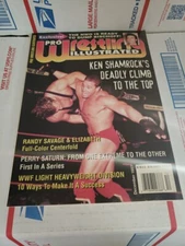 Pro Wrestling Illustrated Dec 1997 PWI Ken Shamrock Randy Savage Poster WWF Cb51