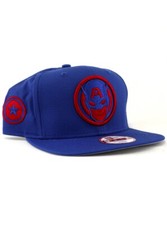 New Era Captain America 9fifty Original Fit Snapback Hat Adjustable Marvel Blue