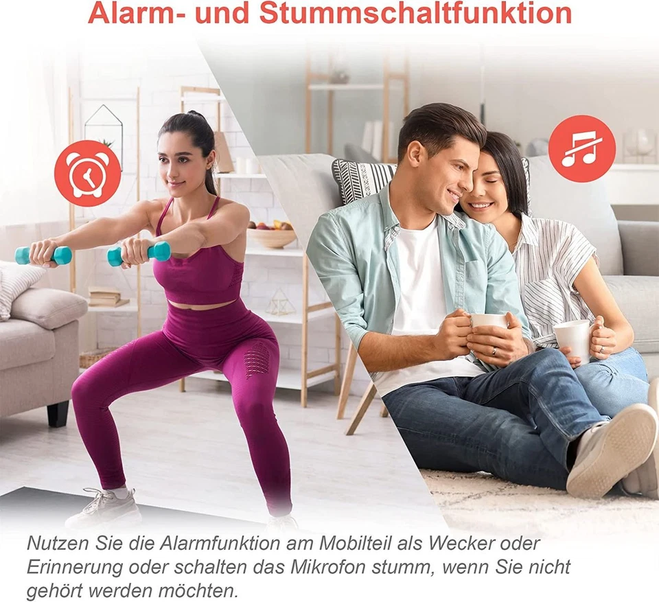 VTech CS2051 schnurloses Telefon mit Anrufbeantworter und 2 Mobilteilen, ECO+ Mo - Bild 3 von 4