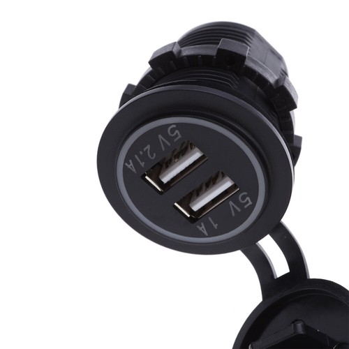 Wasserdichtes Dual -USB -Ladegerät Auto Ladebuchse Duales USB-Ladegerät - 第 5/7 張圖片