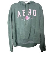 Aeropostale Hoodie Women  s Blue Long Sleeve Pullover Size XL