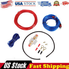 Car Audio Cable Kit 1500W Amp Amplifier Install RCA Subwoofer Sub Wiring 12Gauge